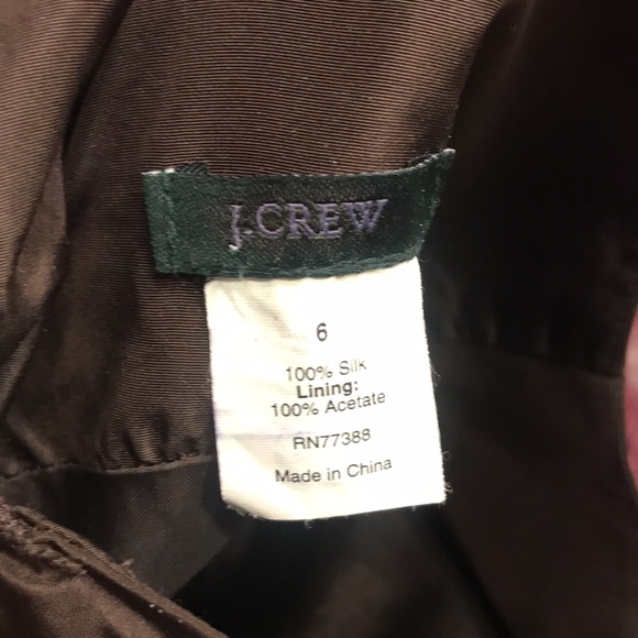 Brown Silk Cocktail Dress - Picture 4 of 4